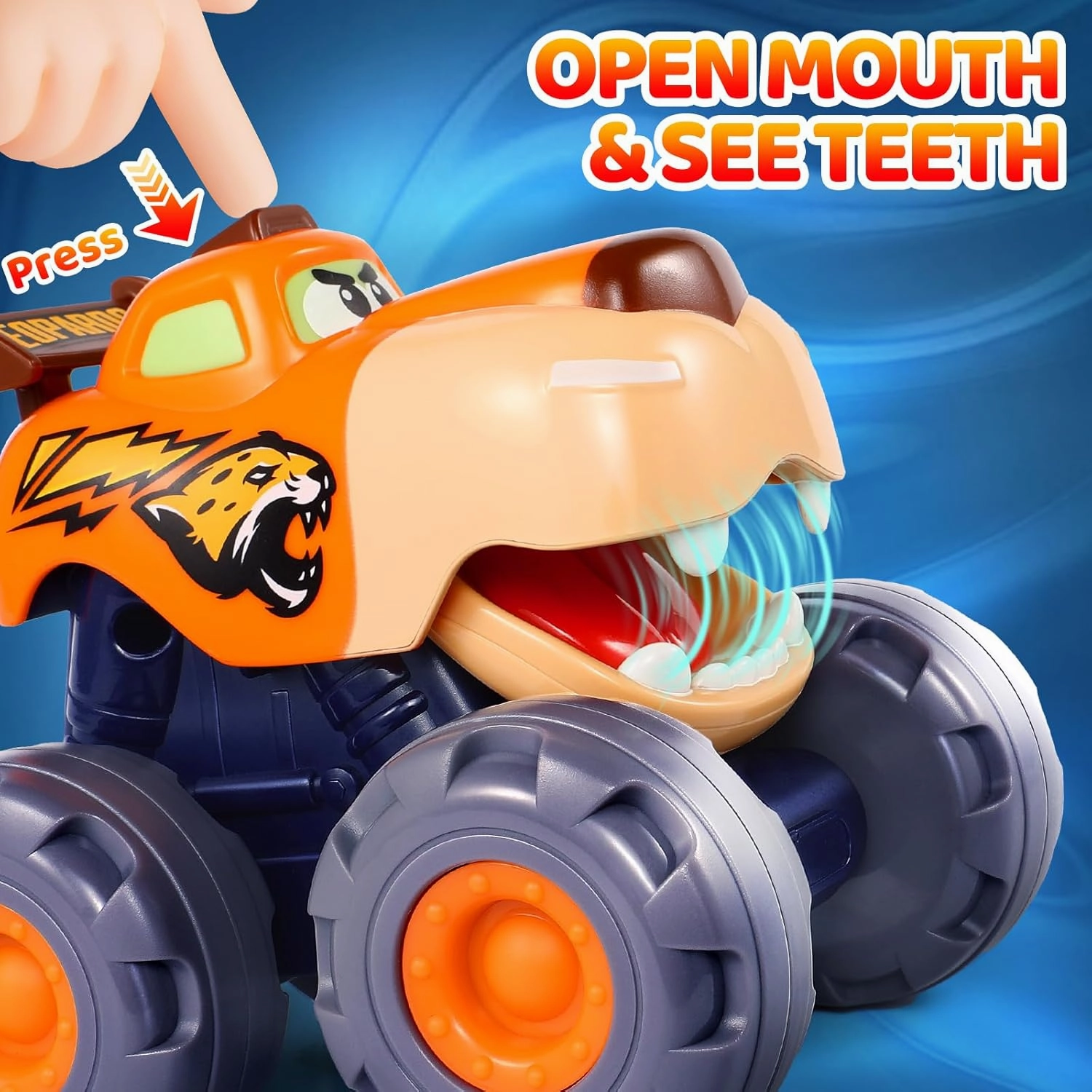 Car Toys for 1 Year Old Boy Gifts, Pull Back Monster Truck Toy Cars for Toddlers 1-3, 1 2 3 One Year Old Boy Birthday Gift 1st Vehicles Kids Stocking Stuffers Toddler Baby Boys Toys 12-18 Months