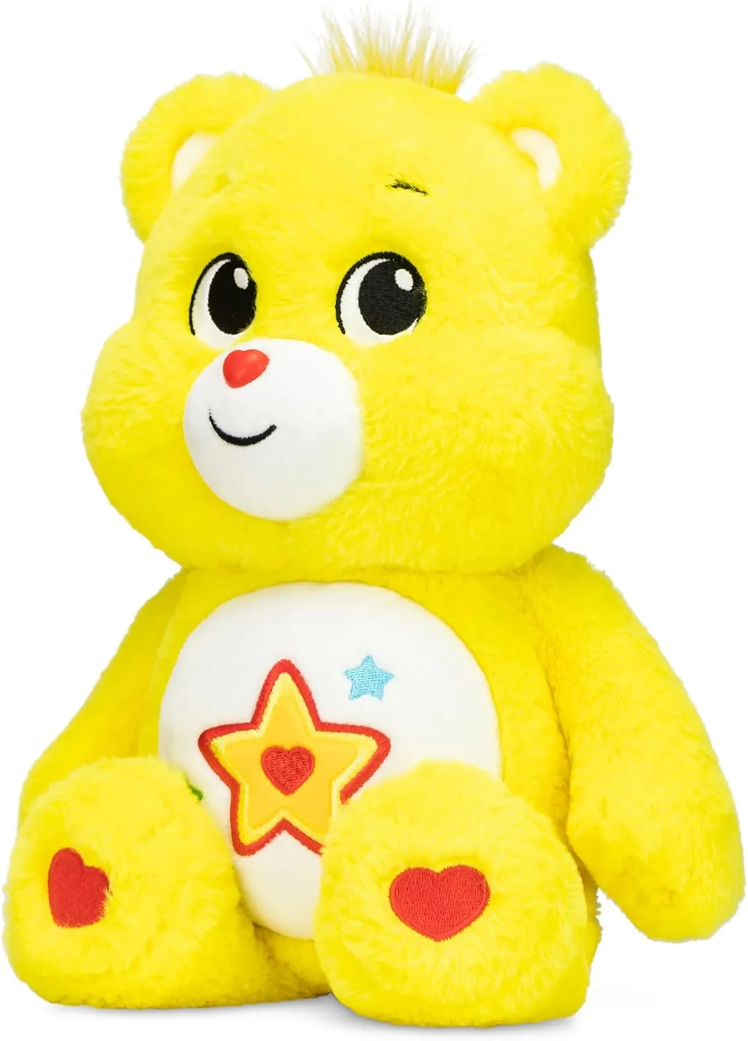 Care Bears - Basic Fun Superstar Bear Medium Plush - 35 cm Soft Cuddly Toy with Star Belly Badge, Vibrant Colours, Perfect Gift for Children & Collectors from 4 Years