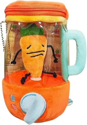 Carrot Blender Plush, Carrot Blender Toy, Carrot Juicer Plush Toy, Plush Carrot in Blender Toy (1pcs)