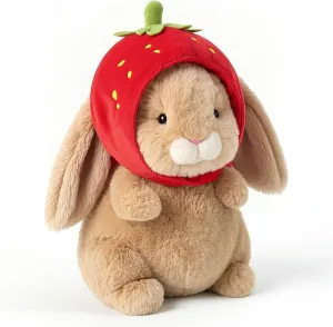 Cat Stuffed Animal Plush Toy – Ultra-Soft & Huggable, Cute Collectible Plushie, for Animal Lovers & Birthdays (Brown Rabbit)