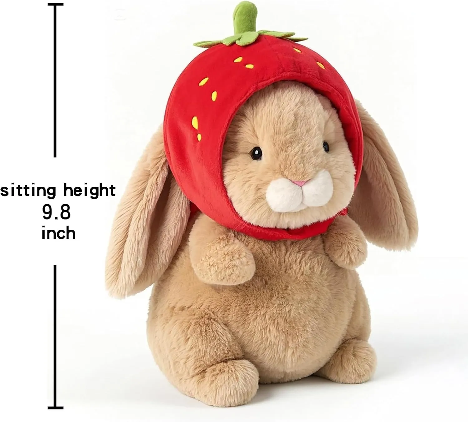 Cat Stuffed Animal Plush Toy – Ultra-Soft & Huggable, Cute Collectible Plushie, for Animal Lovers & Birthdays (Brown Rabbit)
