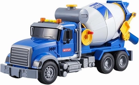 Cement Mixer Toy Truck for Boys,Large Construction Toys with Lights & Sounds,Mixer Car Toy Truck for Age 4-7