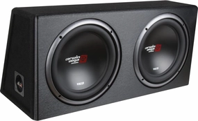 CERWIN-Vega! XE10DV Dual 10” Loaded Vented Enclosure – 1600W Peak Power, Deep Bass, High-Performance Subwoofer, Factory-Tuned MDF Enclosure for Powerful Sound