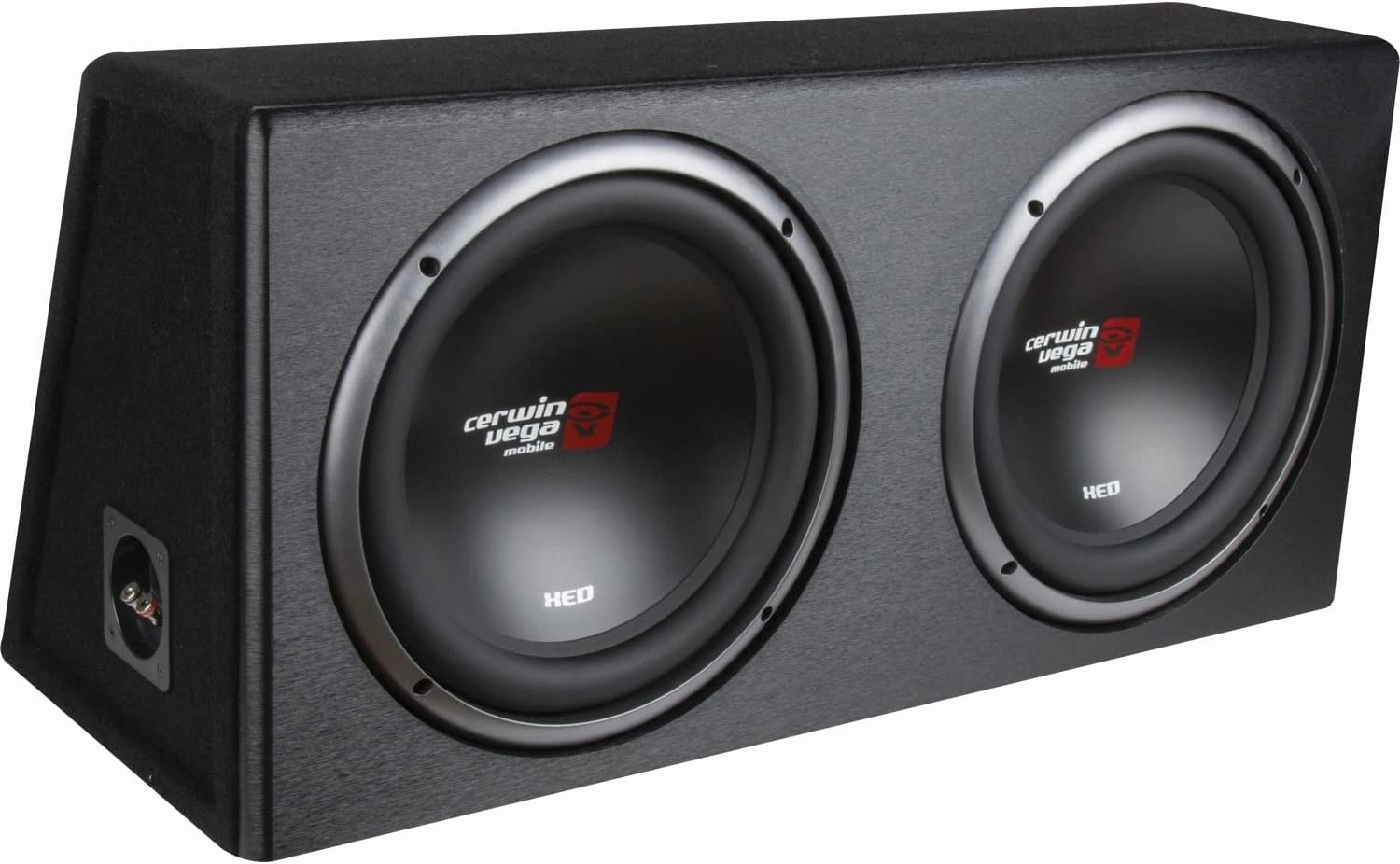 CERWIN-Vega! XE10DV Dual 10” Loaded Vented Enclosure – 1600W Peak Power, Deep Bass, High-Performance Subwoofer, Factory-Tuned MDF Enclosure for Powerful Sound