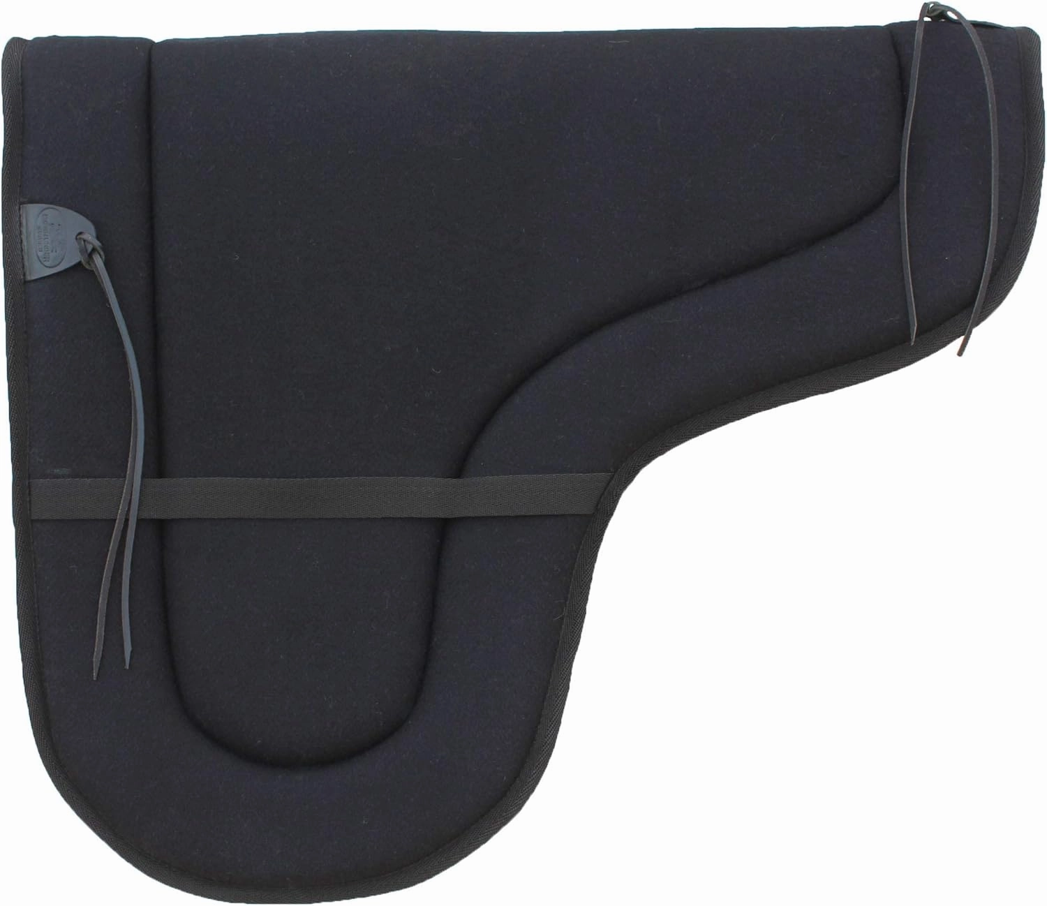 CHALLENGER Australian Wool Shaped Trail Rider Comfort Horse Saddle Pad Black 109SP535