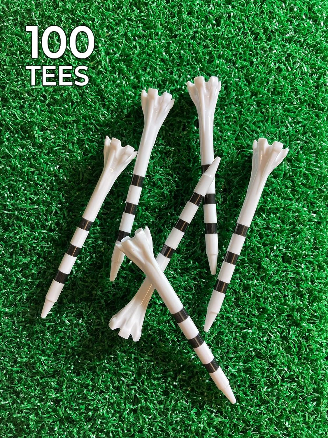 Champ 2-3/4" My Hite FLYtee Stripe Golf Tee, 100 Count