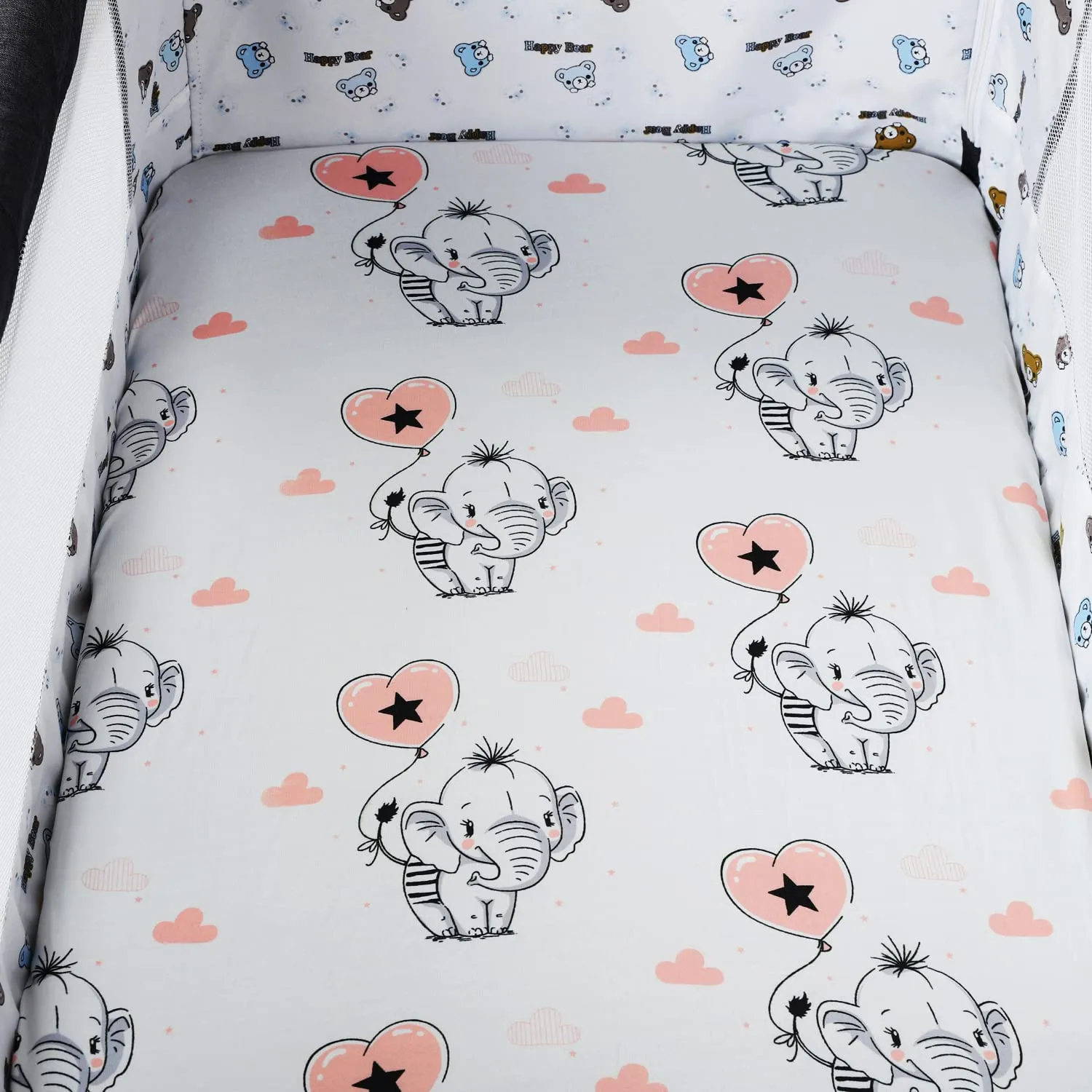 Changing Pad Cover Set 3 Pack Jersey Knit Ultra Soft for Baby Boys Girls Flamingo Elephant & Lion