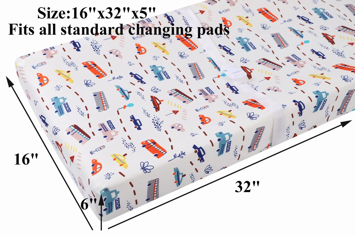 Changing Pad Cover Set 3 Pack Jersey Knit Ultra Soft for Baby Boys Girls Rocket Satellite/Car/Bus