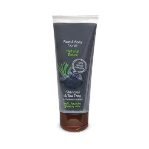 Charcoal & Tea Tree Oil Body (100ml) | Face scrub for Oily | Scrub to Fight Body Gentle | Face Scrub for Soft & Glowing