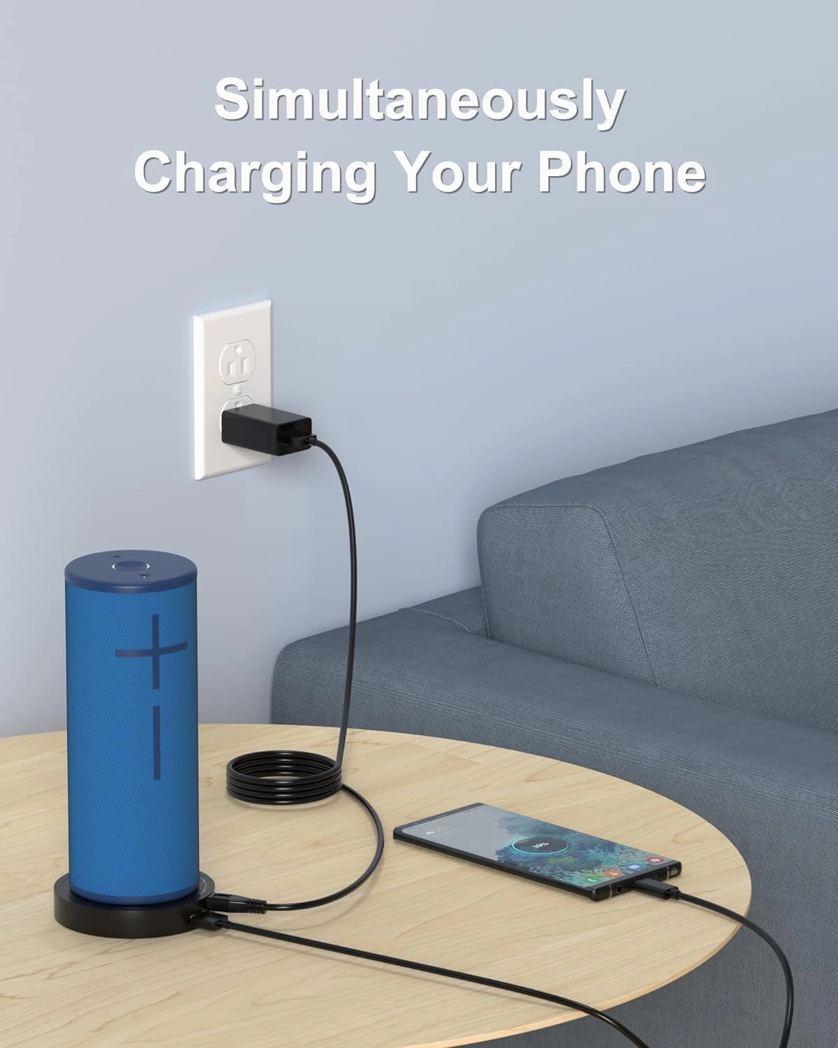 Charging Dock Compatible with Ultimate Ears Boom 3, MEGABOOM 3, Blast & MEGABLAST Portable Waterproof Speaker. (Black)