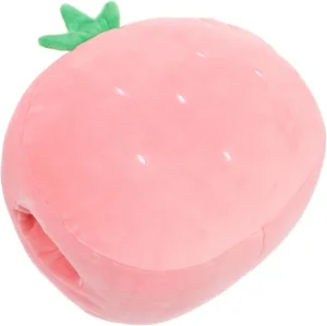 Ciieeo 1Pc Cute Plush Strawberry Pillow Soft Cartoon Design Cushion for Home Decoration Car Use or Cozy Back Support for Naps and Playtime