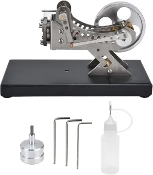 Classical Vacuum Engine Model, Aluminum Construction, Educational Toy for Science and Mechanical Knowledge Demonstration, Sturdy and Safe Experimental Instrument