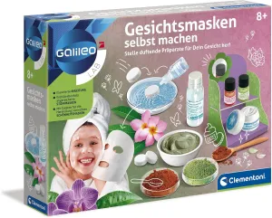 Clementoni Galileo Lab 59248 DIY Face Masks, DIY Beauty Cloth Masks, Scented Fabrics for Face Relaxation, Cosmetic Set for Children from 8 Years