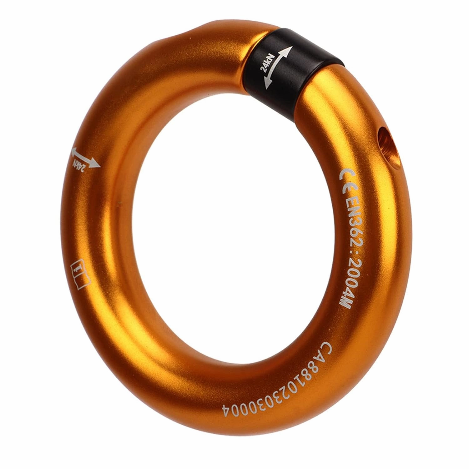 Climbing Connector Belay for Rock Climbing Professional 12mm Opening Detachable Efficient Practical Connection Point for Rock Climbing and Arborist (Gold)