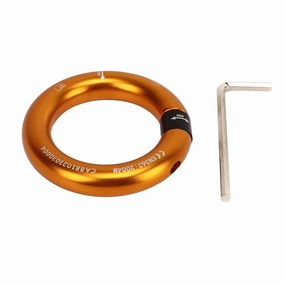 Climbing Connector Belay for Rock Climbing Professional 12mm Opening Detachable Efficient Practical Connection Point for Rock Climbing and Arborist (Gold)