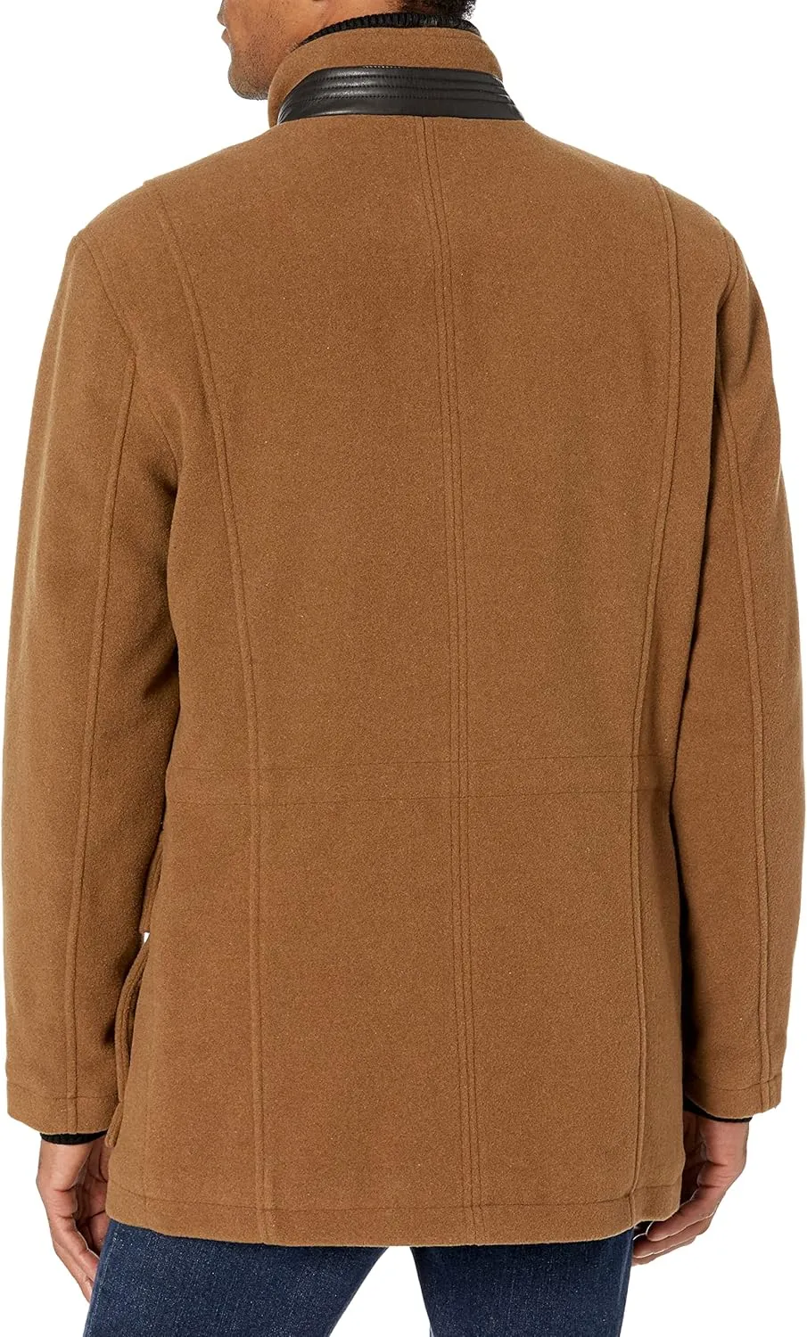 Cole Haan Men's Wool Plush Car Coat