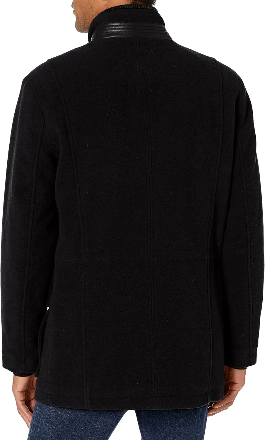 Cole Haan Men's Wool Plush Car Coat