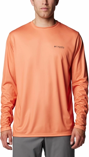 Columbia Men's PFG Terminal Tackle Fish Flag Long Sleeve Fishing Shirt