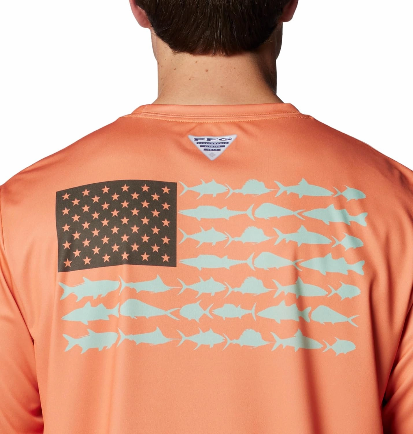 Columbia Men's PFG Terminal Tackle Fish Flag Long Sleeve Fishing Shirt