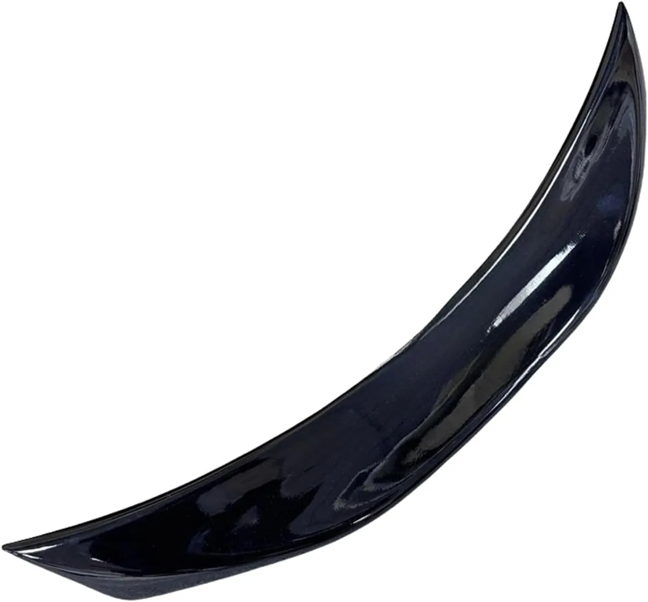 Compatible For Mazda MX5 Miata ND RF LMS Style FRP Fiber Glass Unpainted Duckbill Spoiler Trunk Wing Lip Racing Accessories Tuning Trim(FRP bright black)