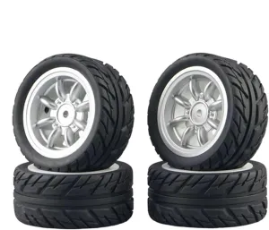 Compatible with SG1603 for SG1604 for SG1605 for UDIRC UD1601 UD1602 UD1603 UD1604 1/16 RC Car Upgrade Parts 4Pcs Rubber Tire Tyre Wheel RC Wheel Tires