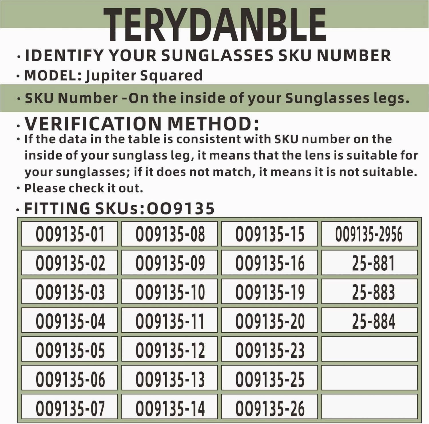 Compatible/Replacement Lenses for Oakley Jupiter Squared with 6 Color