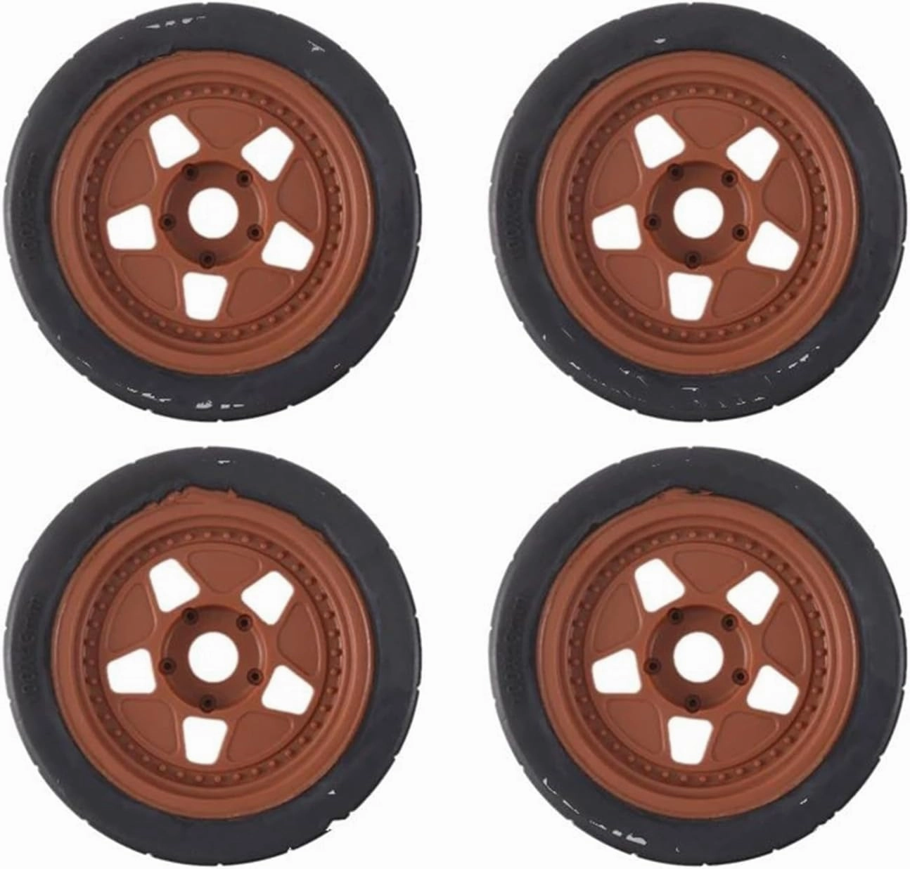 Compatible with Arrma for Infraction for Felony for ZD for Racing 4Pcs 100X43mm Wheel Tires Tyre 17Mm Hex 1/7 RC Car Upgrade Replacement RC Wheel Tires