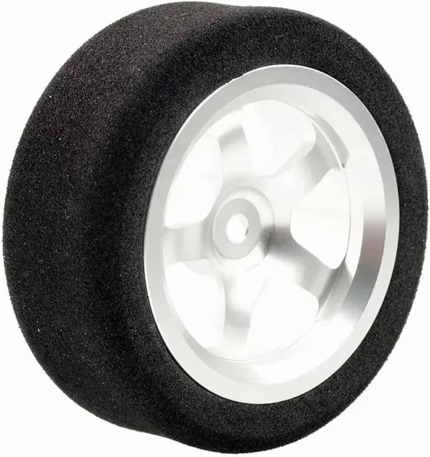 Compatible with HSP for HPI 1/10 RC Car 12mm Hex RC for Racing Cars Accessories 4Pcs Set for Racing Foam Tire Wheel Rim Set RC Wheel Tires(White)