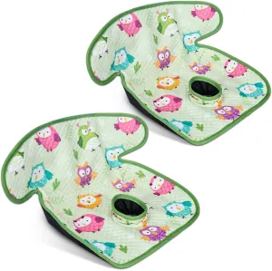 COOLBEBE Infant Car Seat Protector for Potty Training, 2 Pack Dry Waterproof Car Seat Liner Toilet Training for Baby Infant Toddler, Piddle Pads Cover Pad for Strollers & Carseat (Green)