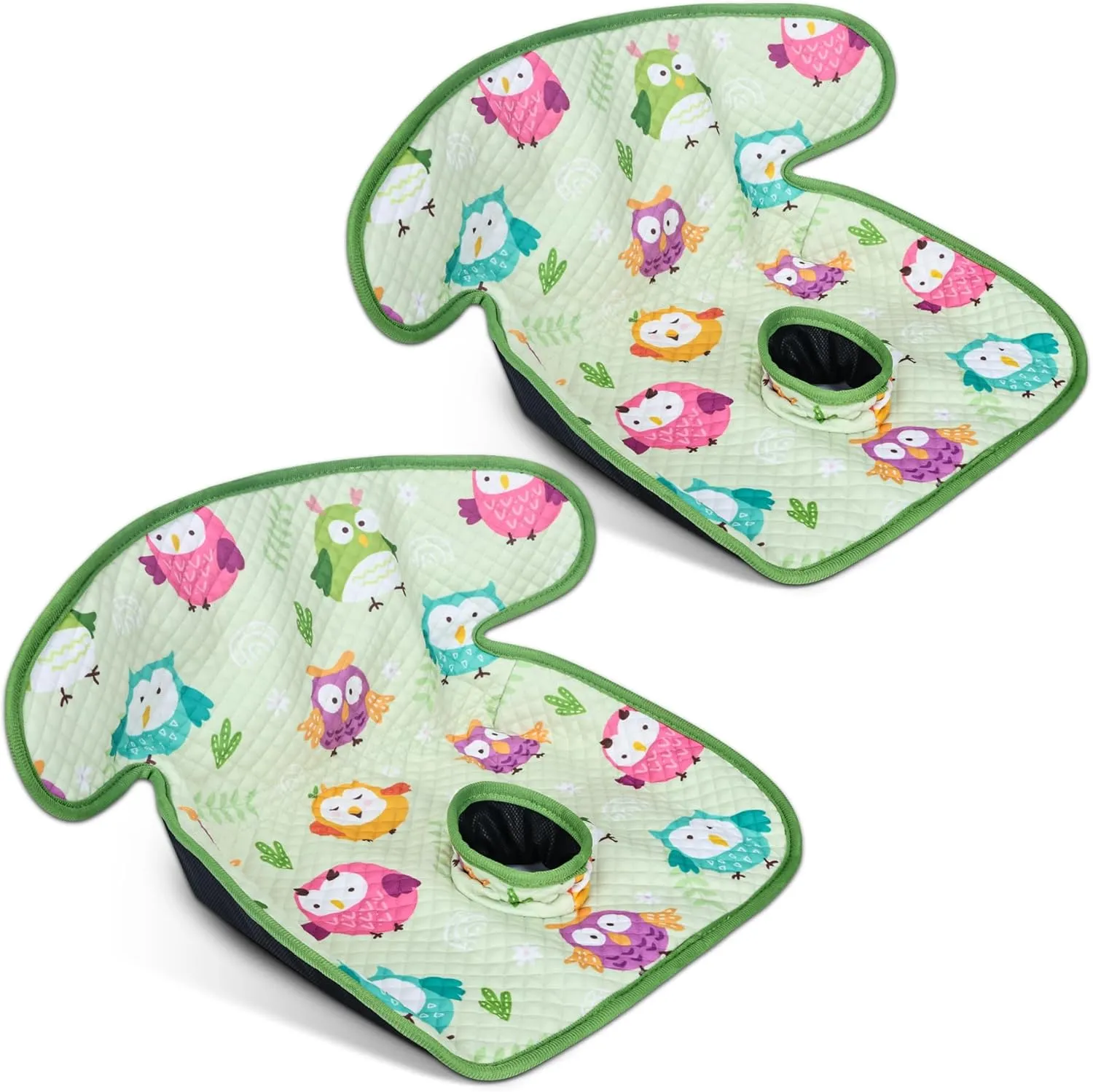 COOLBEBE Infant Car Seat Protector for Potty Training, 2 Pack Dry Waterproof Car Seat Liner Toilet Training for Baby Infant Toddler, Piddle Pads Cover Pad for Strollers & Carseat (Green)