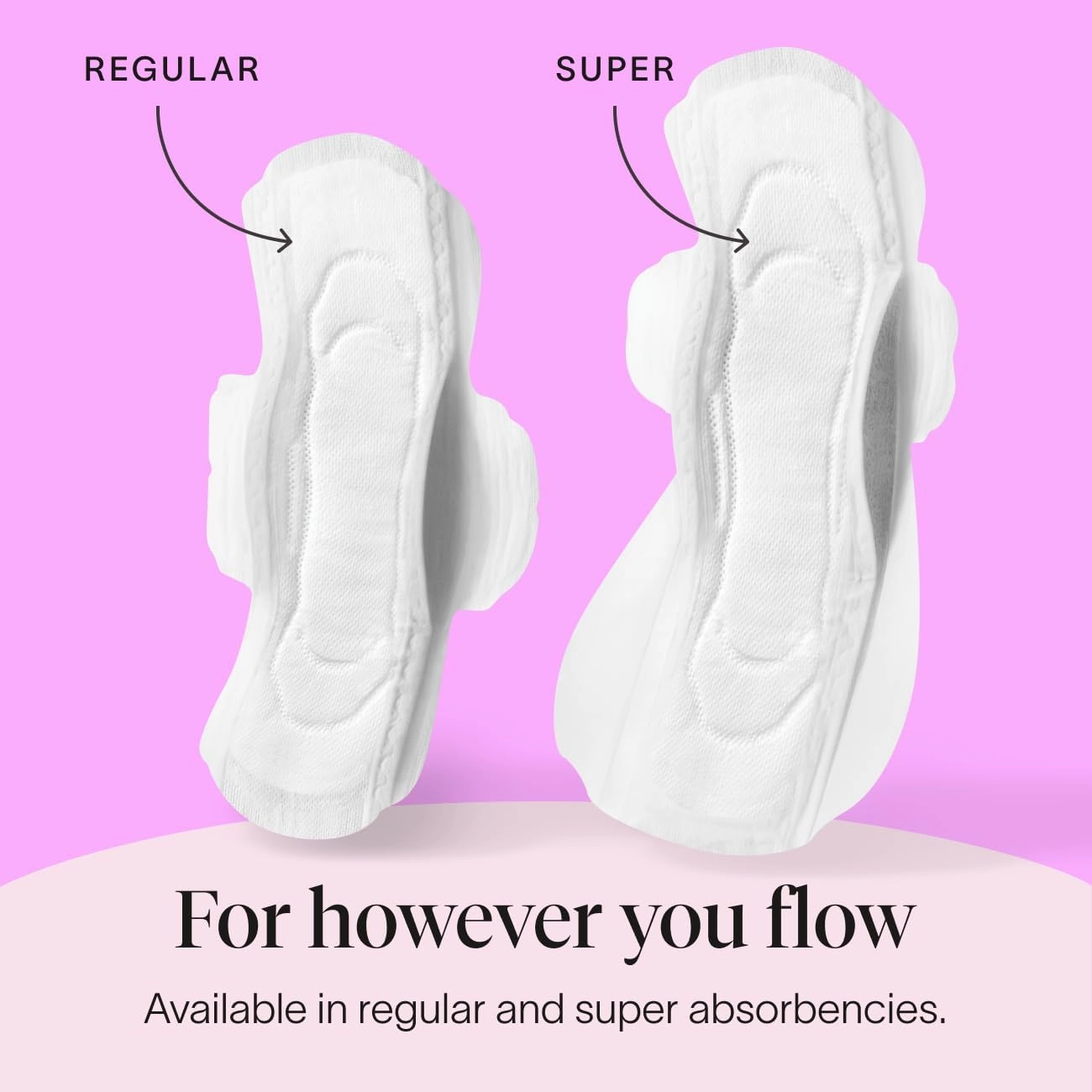 Cora Made-to-Move Regular Pads with Wings, Organic Cotton Topsheet Ultra Thin Feminine Care Pads for Women, Soft, Comfortable & Breathable Menstrual Pad, Super Absorbency, Unscented, 34 Count