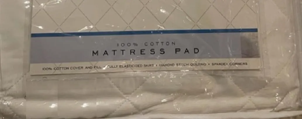 Cotton Mattress Pad (Twin)