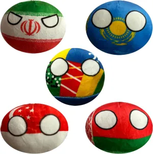 Countryballs Plushies Country Ball Plushies Small Plushies Polandball for Children and Adult Gifts （4in）, Medium