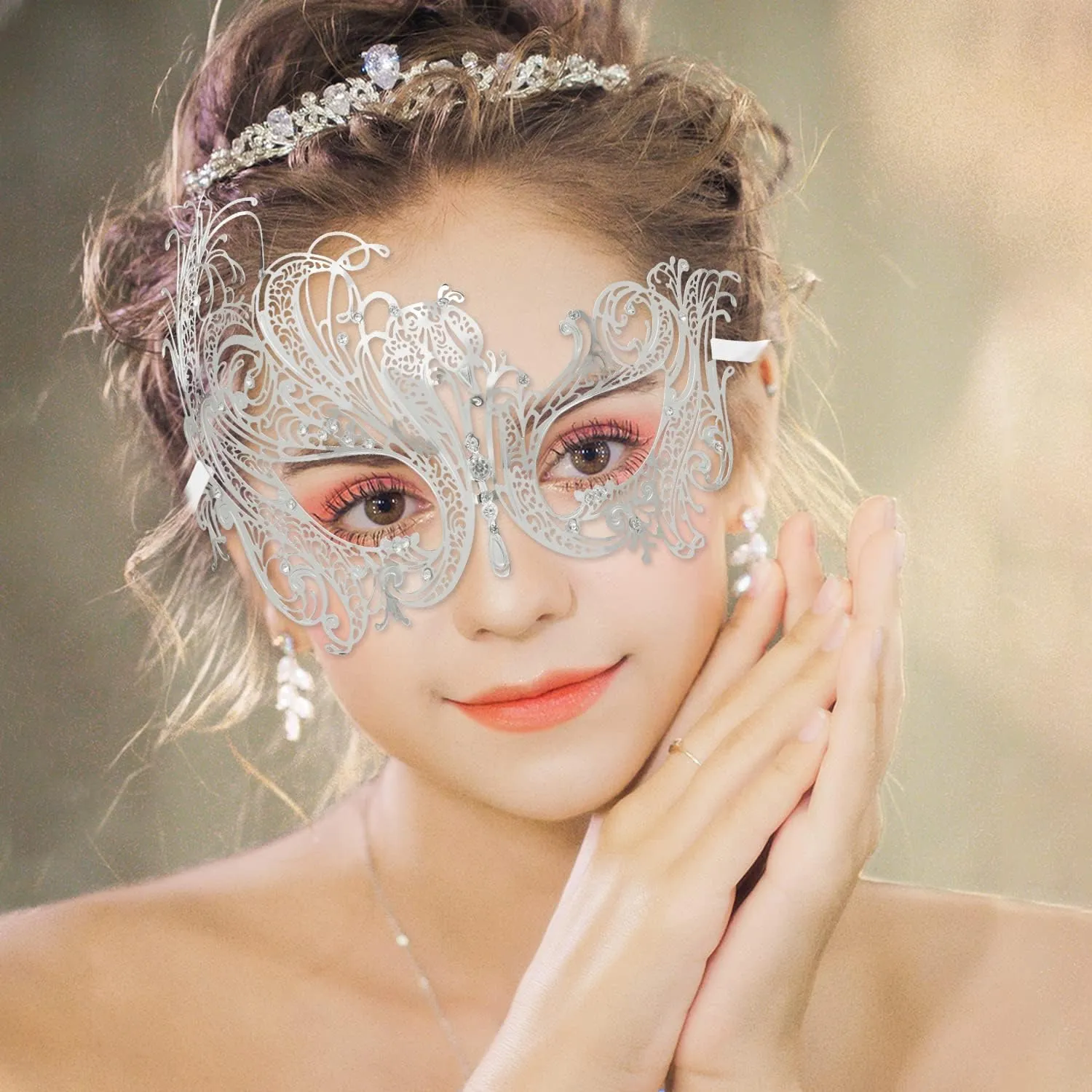 Couple Masquerade Mask Metal Masks Venetian Party Mask Halloween Costume Mask Mardi Gras Mask