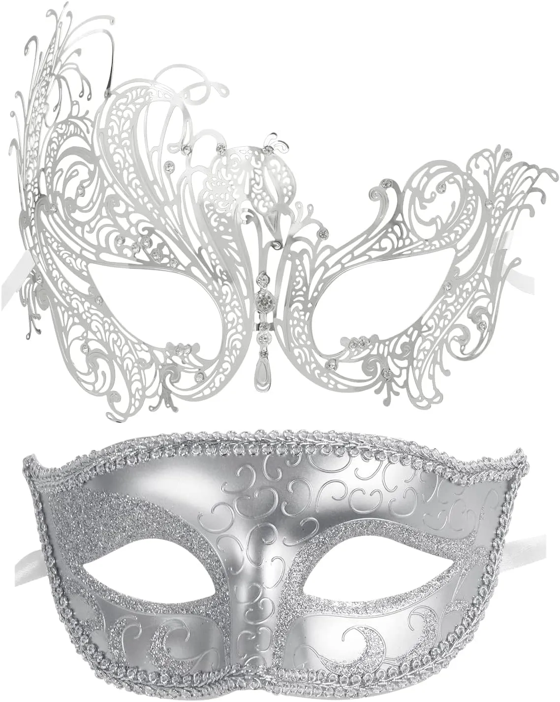 Couple Masquerade Mask Metal Masks Venetian Party Mask Halloween Costume Mask Mardi Gras Mask