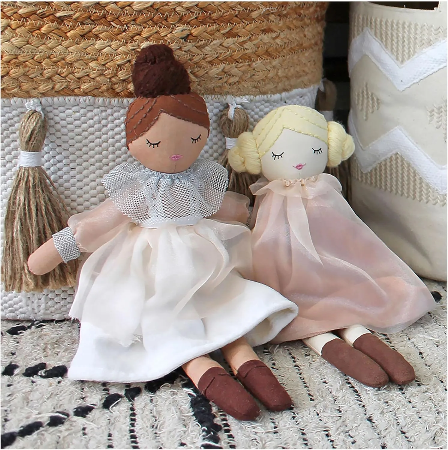 Crane Baby Toys for Boys and Girls, Comforting Plush Baby Doll, Clara