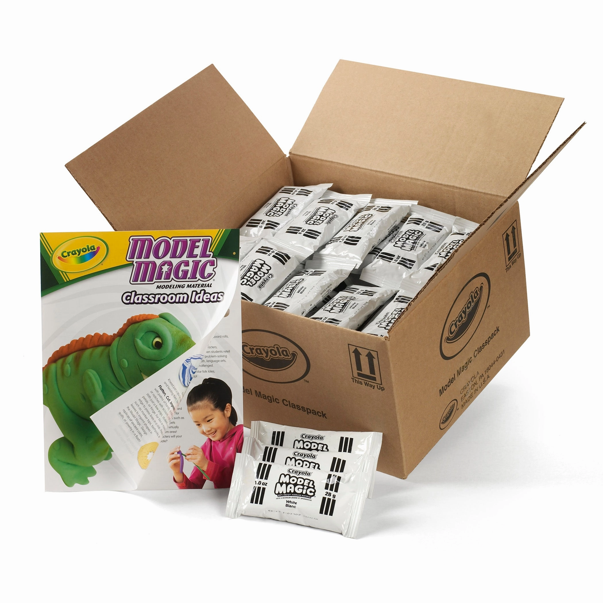 Crayola Model Magic Classpack, 75 Count, White (BIN23-6001)