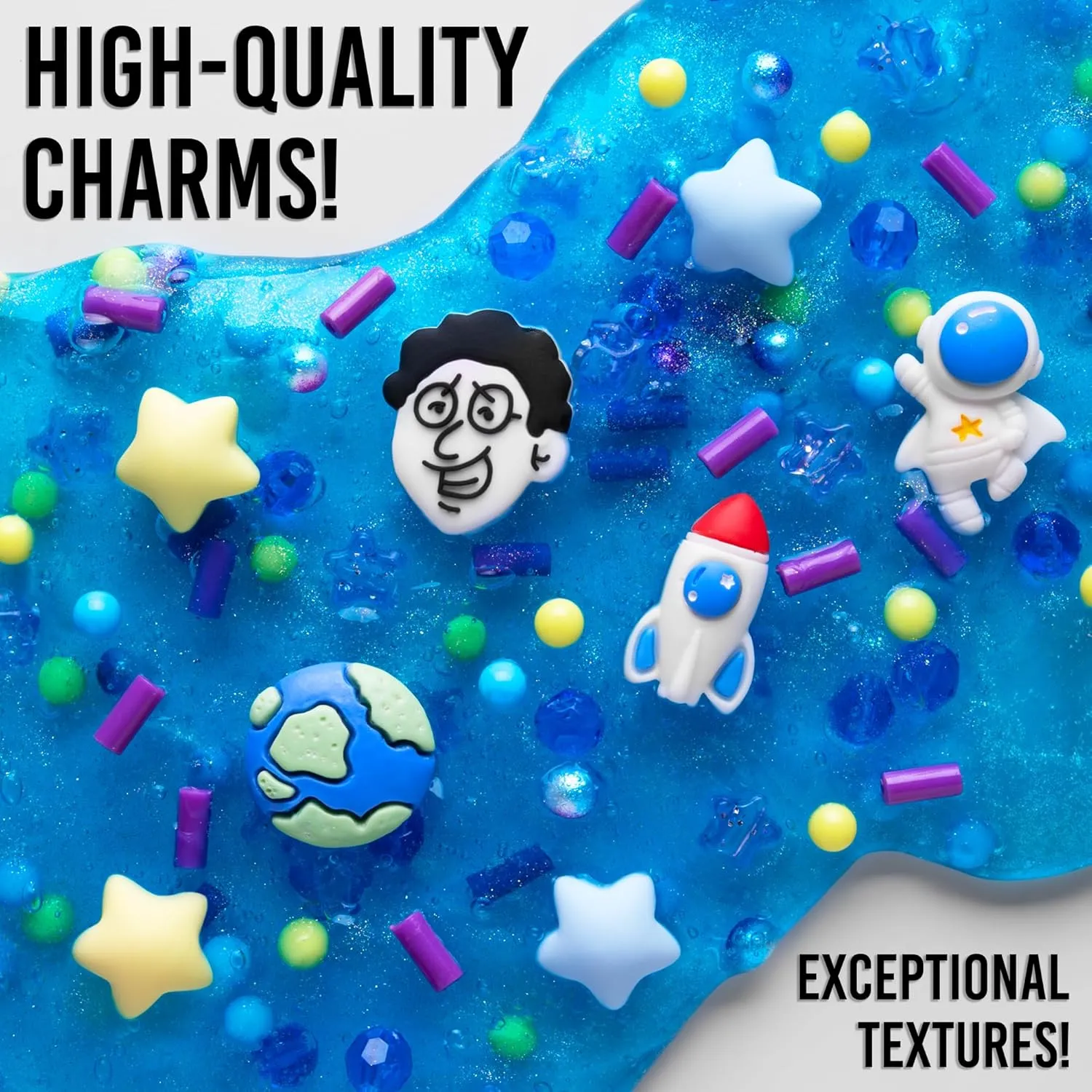 Crazy Aaron's Slime Charmers® - Cosmic Matter - Blue Water Slime, Sensory Toys for Kids - Creative and Endless Fun, Stress Relief Therapy, Gifts for Girls and Boys - Made in USA