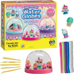 Creativity for Kids Make Your Own Water Globes: Sweet Treats - Girls Arts and Crafts for Ages 6-8 , Create 3 DIY Snow Globe Kids Toys, Gifts for Girls