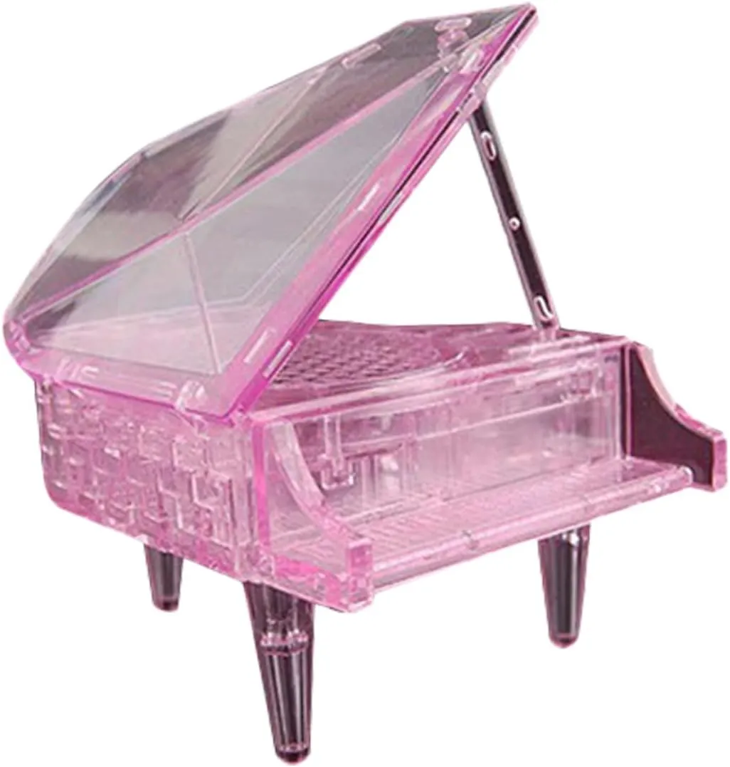 Crystal Piano Puzzle Toy for Boys and Girls Educational Assembled Puzzle Design Safe Material Creativity and Imagination for Desk Bookshelf Display