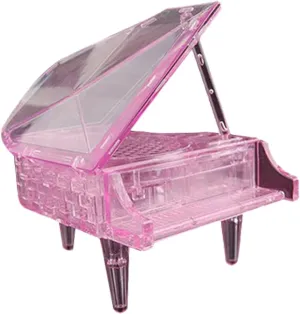 Crystal Piano Puzzle Toy for Boys and Girls Educational Assembled Puzzle Design Safe Material Creativity and Imagination for Desk Bookshelf Display