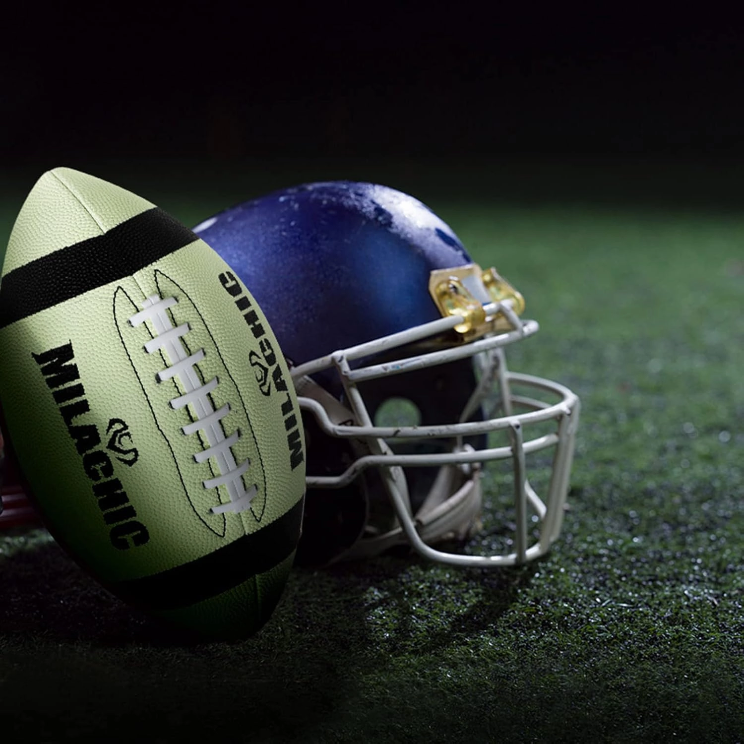 Customized Glow in The Dark Football, Personalized Gift - Luminous Leather Football with Name