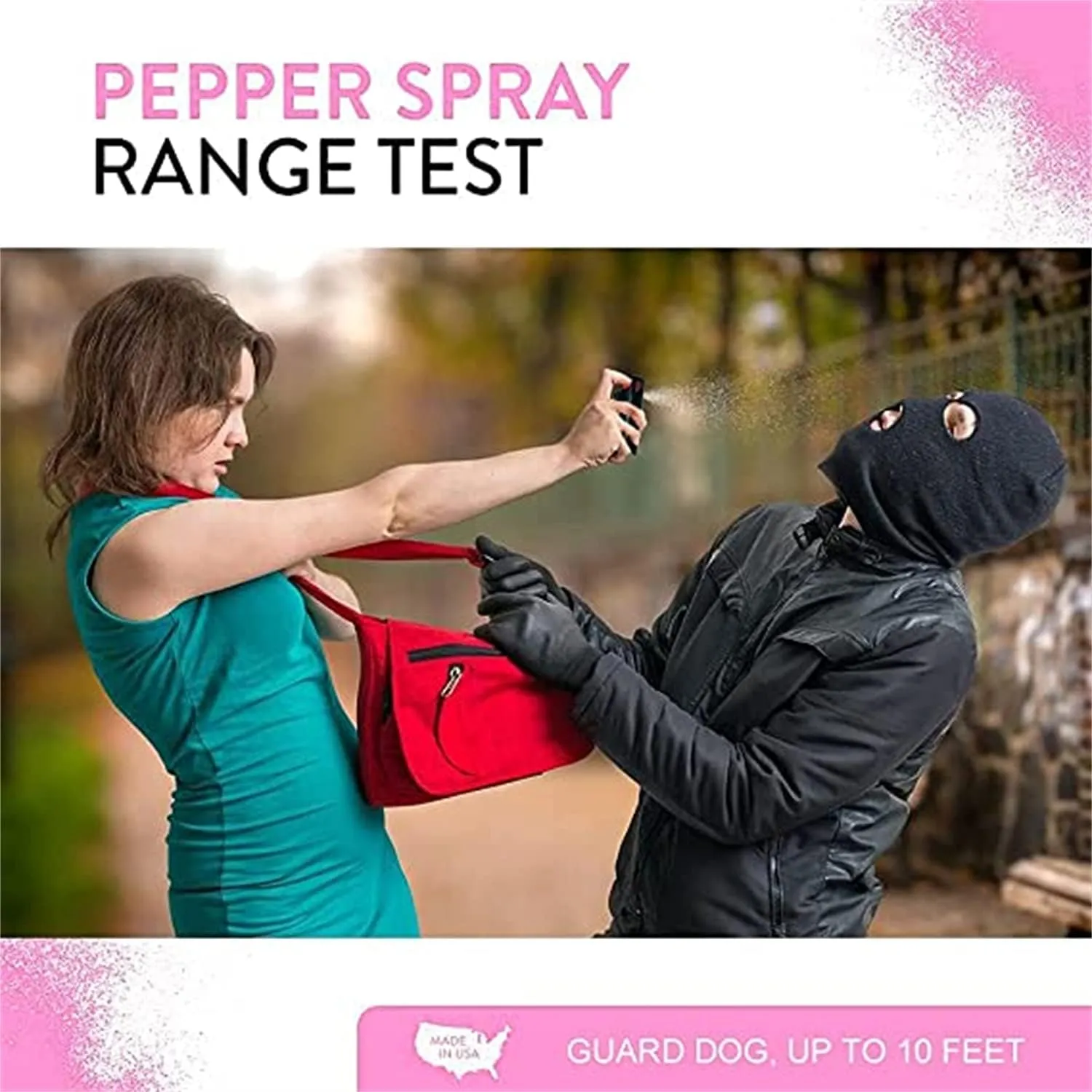 Cute Pepper Spray Maximum Strength Self Defense Keychain for Women