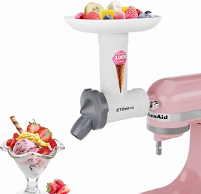 Dairy-Free Ice Cream Maker Attachment for KitchenAid Stand Mixer, Natural Fruit Desserts Maker, Frozen Yogurt Maker, Dishwasher-Safe Sorbet Maker, Frozen Fruit Soft Serve Maker by OTOmitra