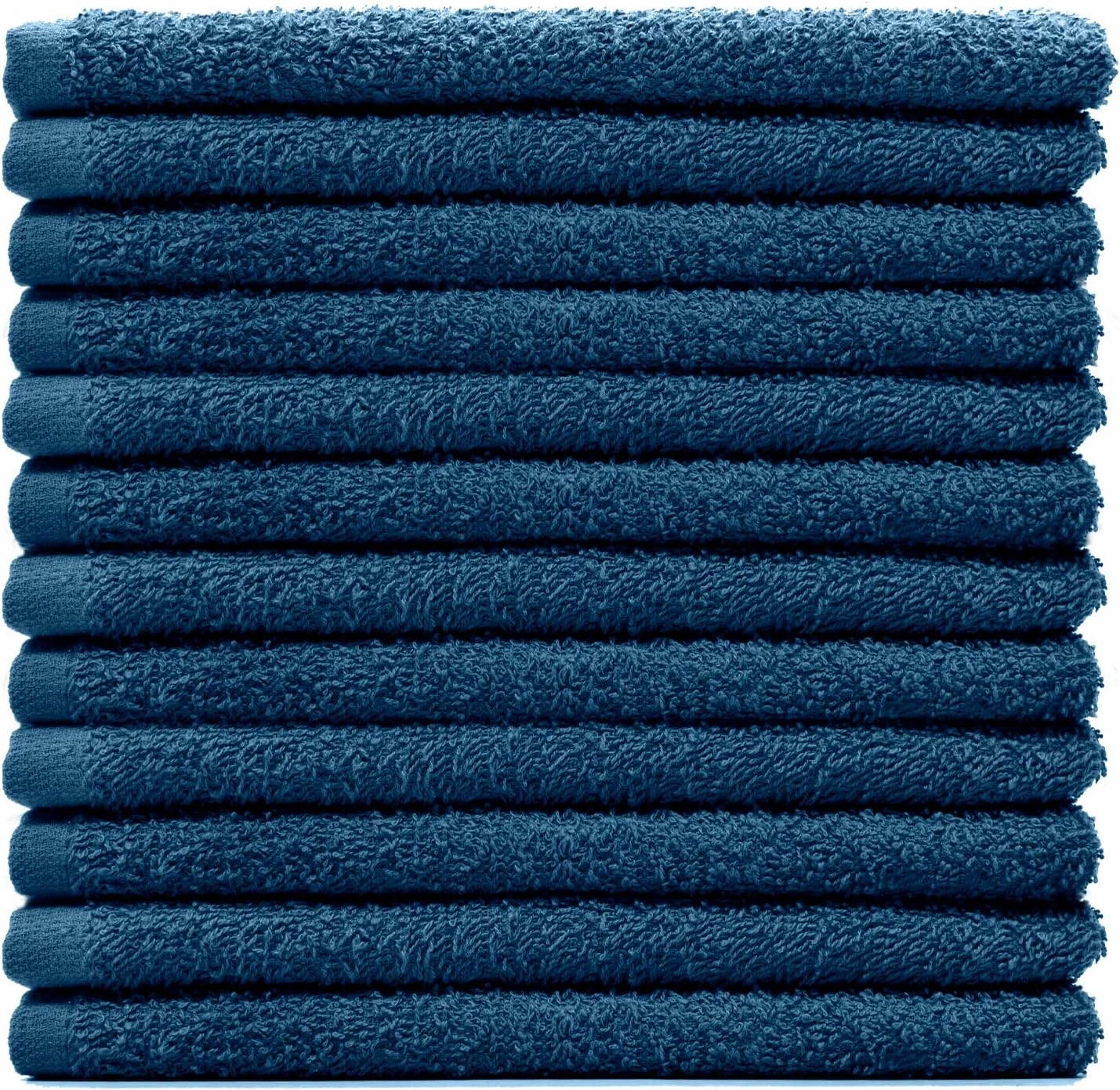 DAN RIVER 100% Cotton Bar Mop Kitchen Towels, 16x19 inches, Pack of 12, 350 GSM, Blue Opal – Highly Absorbent Dish Towels, Quick-Dry, Reusable Mops for Kitchen, Home, Restaurants and Offices