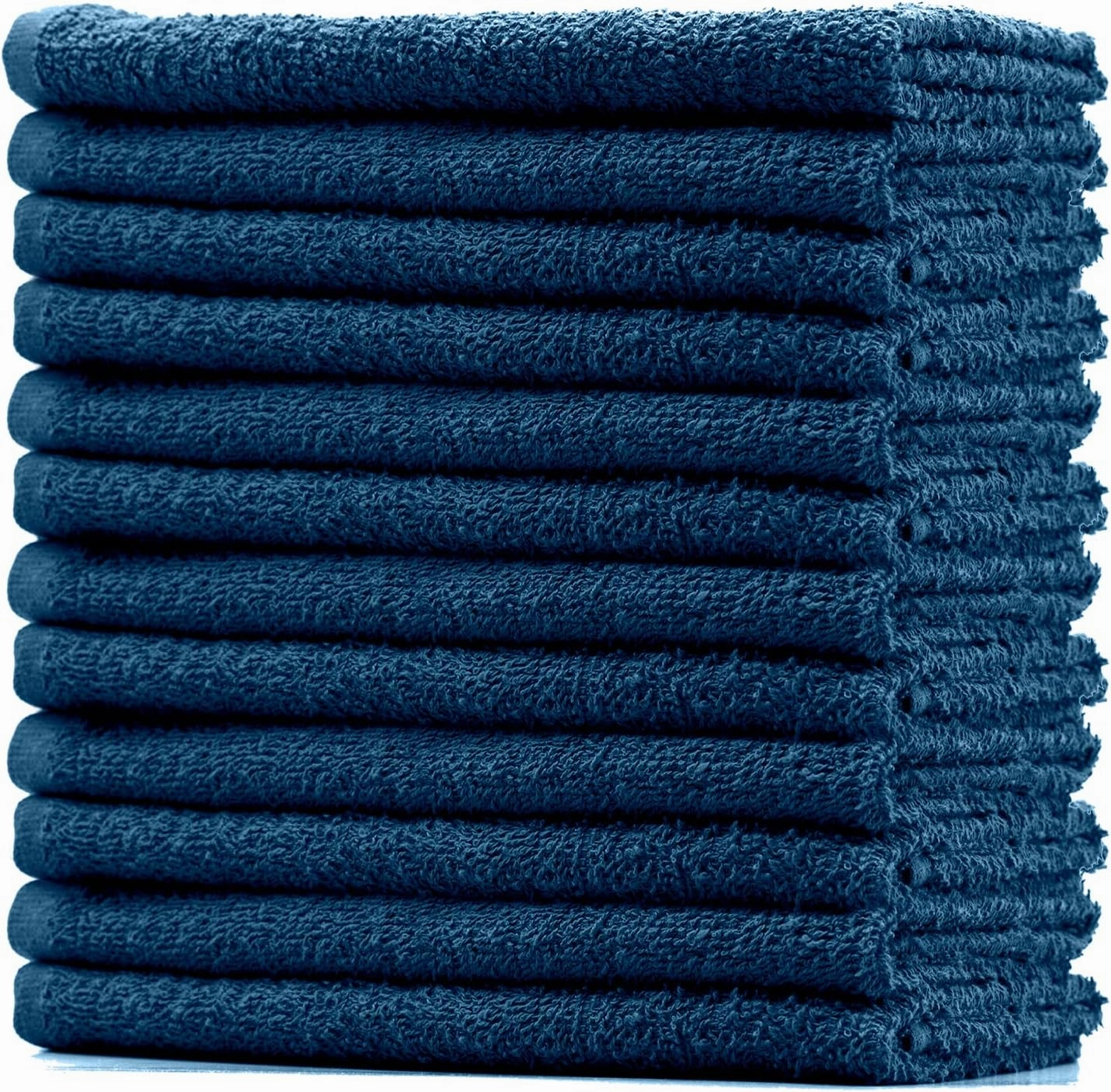 DAN RIVER 100% Cotton Bar Mop Kitchen Towels, 16x19 inches, Pack of 12, 350 GSM, Blue Opal – Highly Absorbent Dish Towels, Quick-Dry, Reusable Mops for Kitchen, Home, Restaurants and Offices