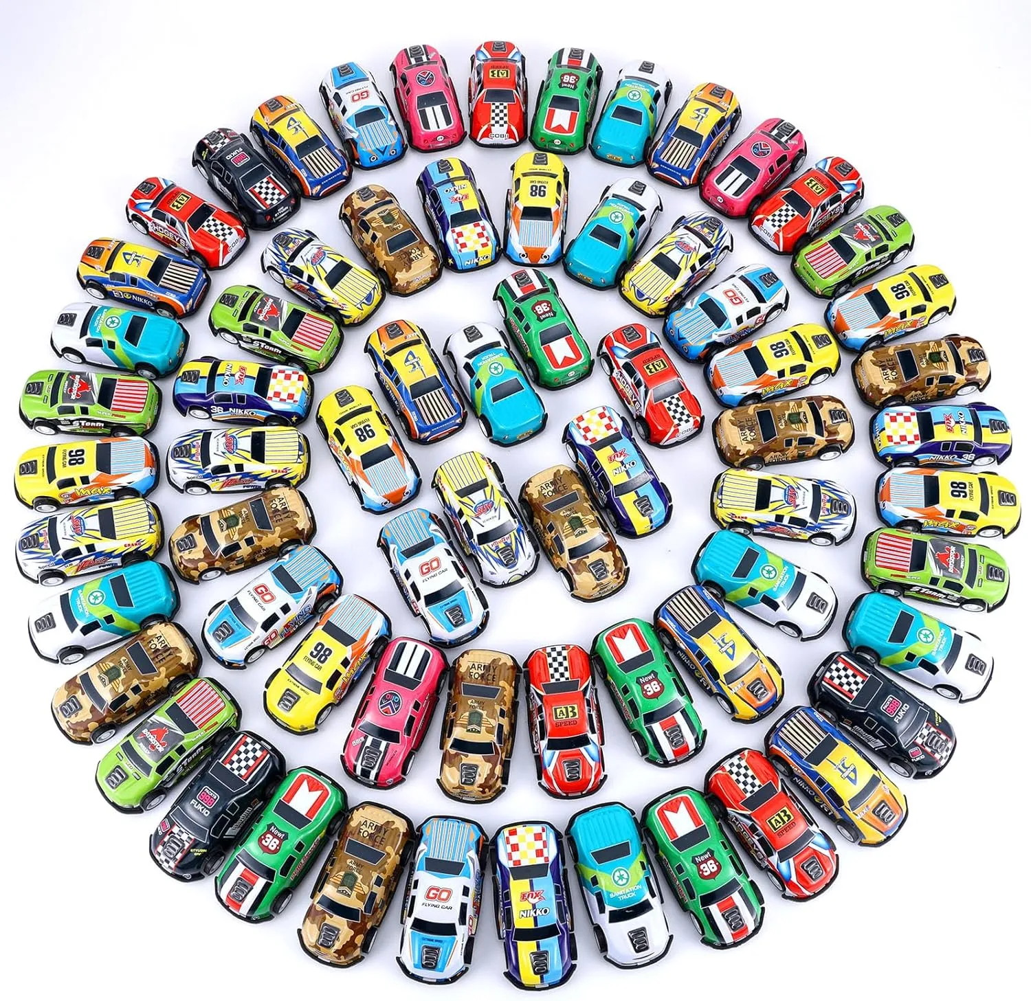 DERTE 150 Pcs Pull Back Cars for Kids Race Car Toys Mini Racing Vehicles Bulk Party Favors Easter Goodie Bag Stuffers Classroom Carnival Prizes Birthday Gifts
