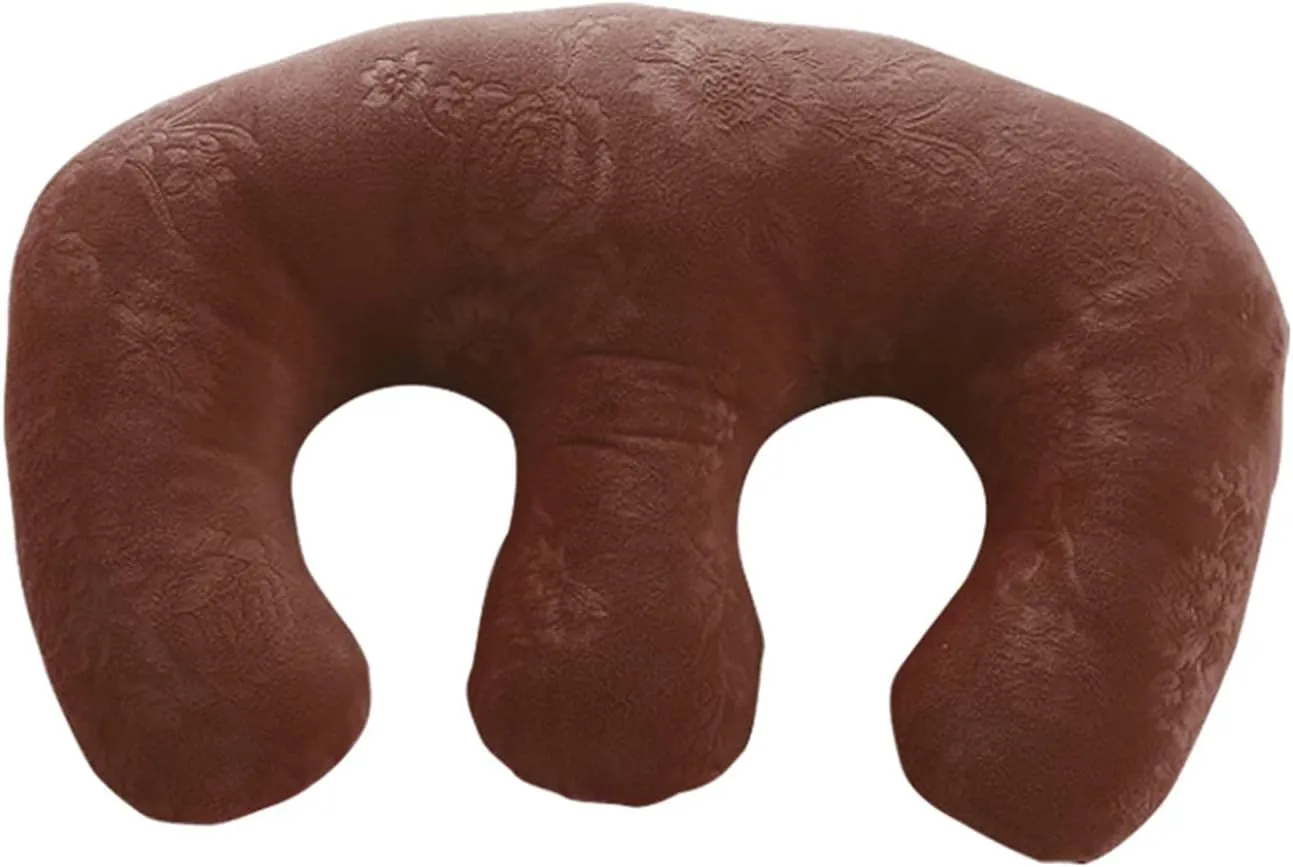 Detachable Chest Soft Pillow Support Pad Pillow Women Bolster for Spa Beauty Salon Massage Table (Coffee)