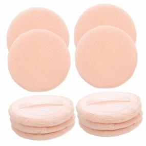 Didiseaon 30pcs Pure Cotton Round Makeup Powder Puff Soft Durable and Portable Beauty Applicator for Loose Powder Blusher and Highlighter Comfortable Washable for Application