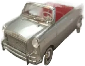 Die Cast Vehicle 1/43 for Ramses Gamila Silver Gray Simulation Convertible Car Model Miniature Diecast Alloy Car Model Mini Cars Replica